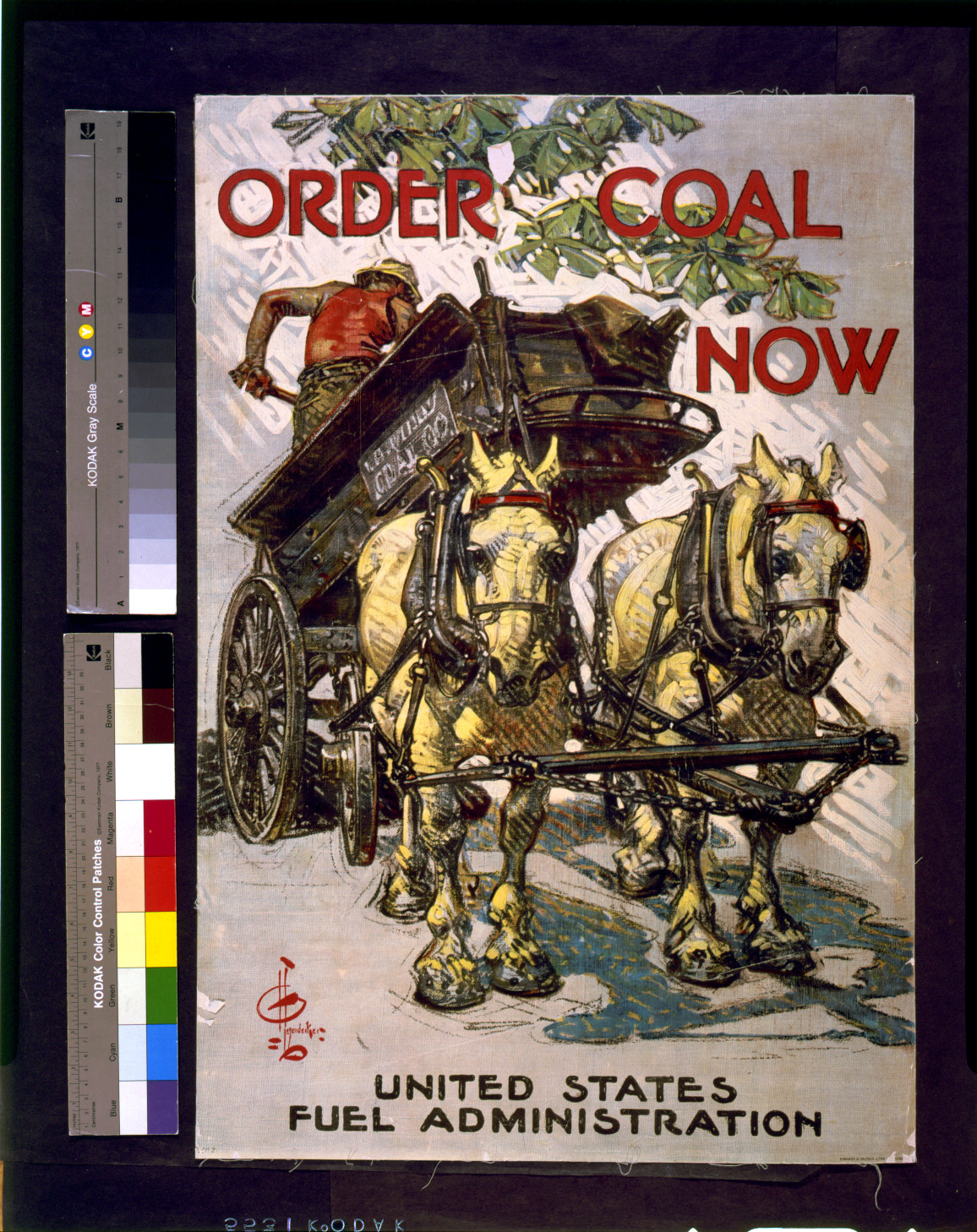 Order coal now / J.C. Leyendecker., Chicago : Edwards & Deutsch Litho., [1918] — vintage poster