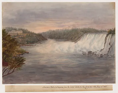 American Falls at Niagara from the Table Rock, Canada side