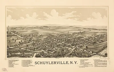 Schuylerville, New York, 1889