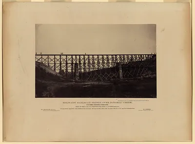Military Railroad Bridge over Potomac Creek