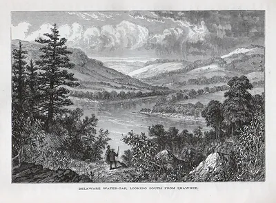 Delaware Water-Gap, Looking South from Shawnee