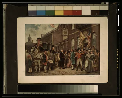 Washington's inauguration at Philadelphia / J.L.G. Ferris.