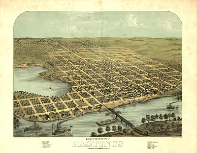 MN Hastings 1867 MAP