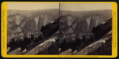 Yo-Semite Fall (2634 feet high) from Sentinel Dome