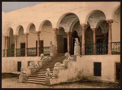 Bardo the lion staircase Tunis Tunisia