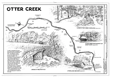 Otter Creek site plan, Blue Ridge Parkway