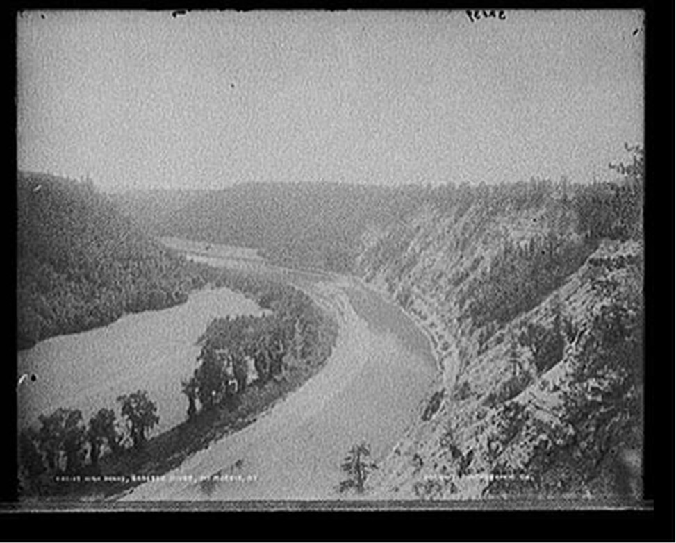 High banks, Genesee River, Mt. Morris, N.Y., [between 1895 and 1910] — historic photograph