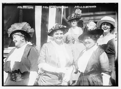 Mrs. Geo. Leary, Mrs. (Secy) Garrison, Mrs. J.H. Hammond