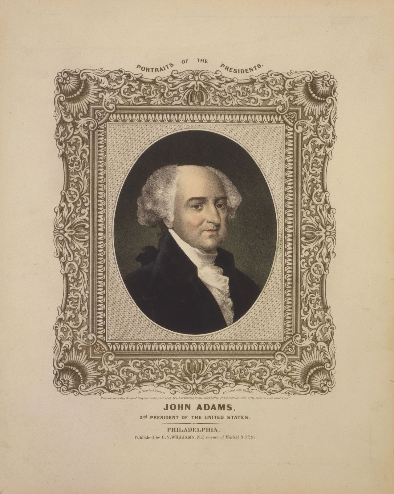 John Adams, 2nd President of the United States, Portrait — historic image