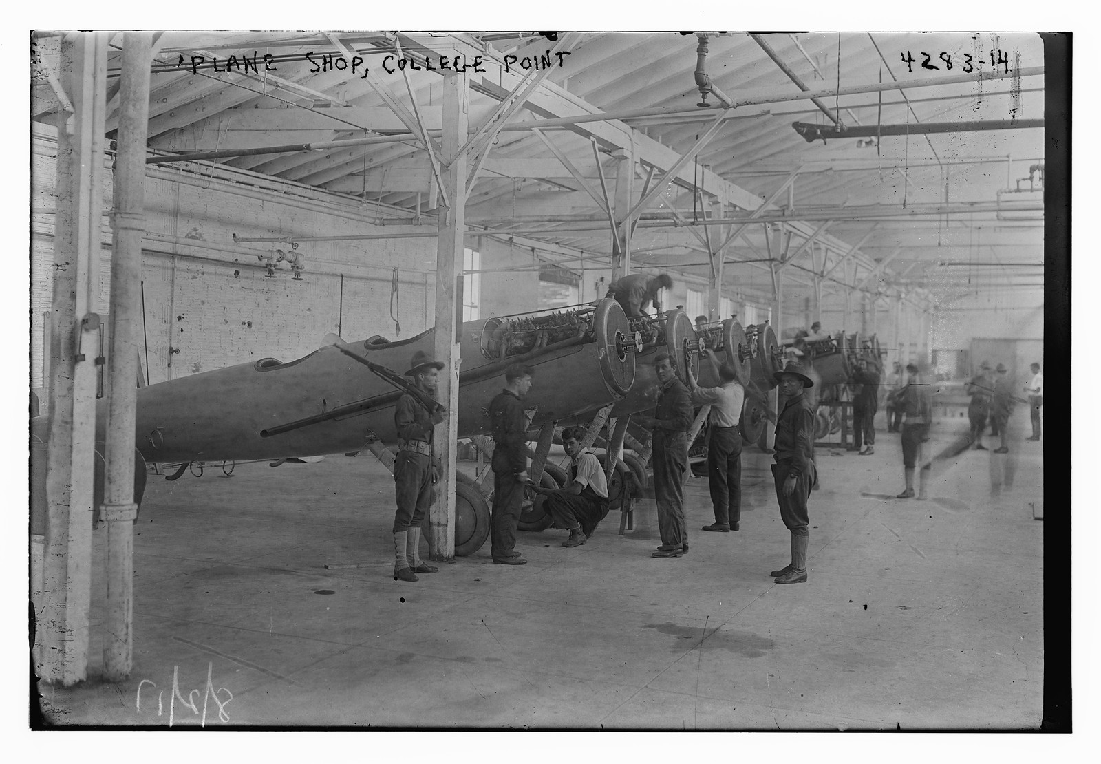 Plane shop, College Point, n/a — historic photograph