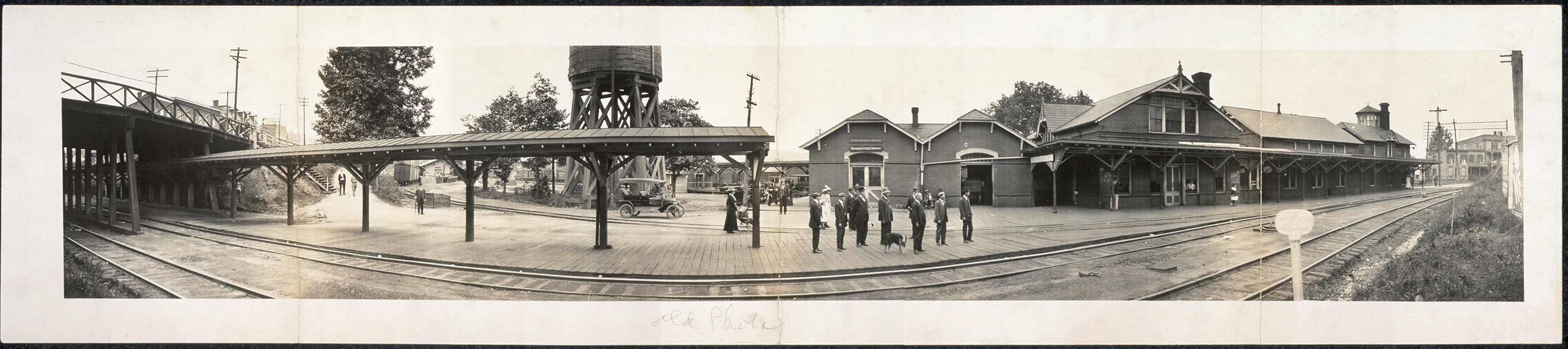 Railroad station, Charlottesville, Virginia, 1916, 1916 — historic image