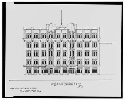 [Savoy Theatre and Kinmonth Building, Mattison Ave. near railroad station, Asbury Park, New Jersey] / AFD 1931.