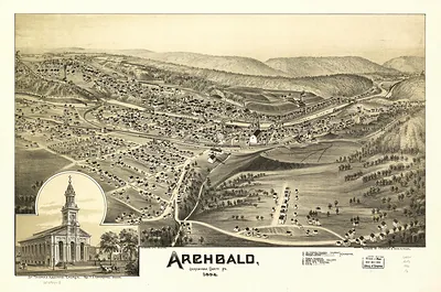 Archbald, Pennsylvania, 1892