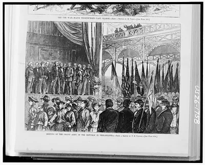 Meeting of the Grand Army of the Republic in Philadelphia / from a sketch by F.H. Taylor.