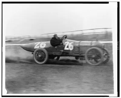 [Stutz Weightman Special no. 26 in race(?) on Benning race track, Washington, D.C., area]