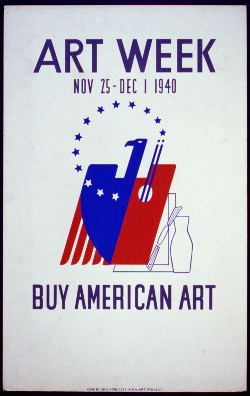 Art week Nov. 25 - Dec. 1 1940 Buy American art., 1940 — vintage poster