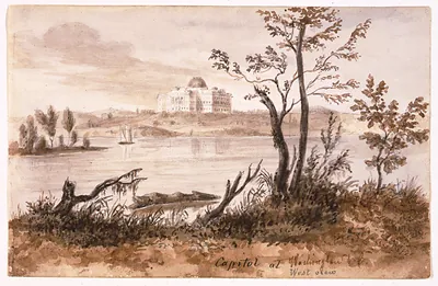 Capitol at Washington D.C., West View [1839]