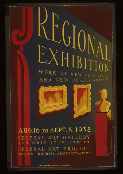 Regional exhibition Work by New York State and New Jersey artists (S) Aug. 16 to Sept.
