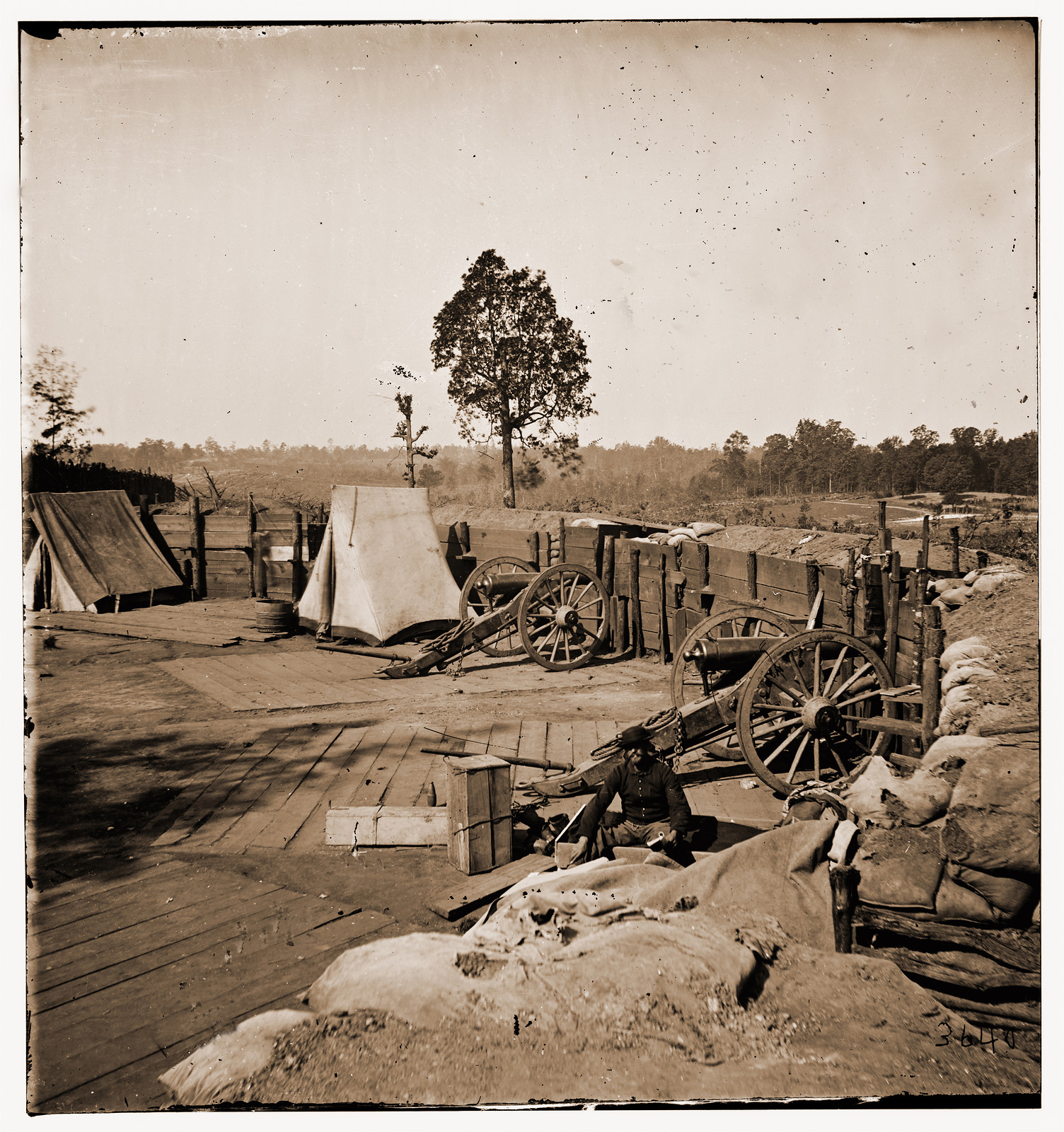 Atlanta Georgia. Confederate fort in front of Atlanta, 1864 — historic photograph