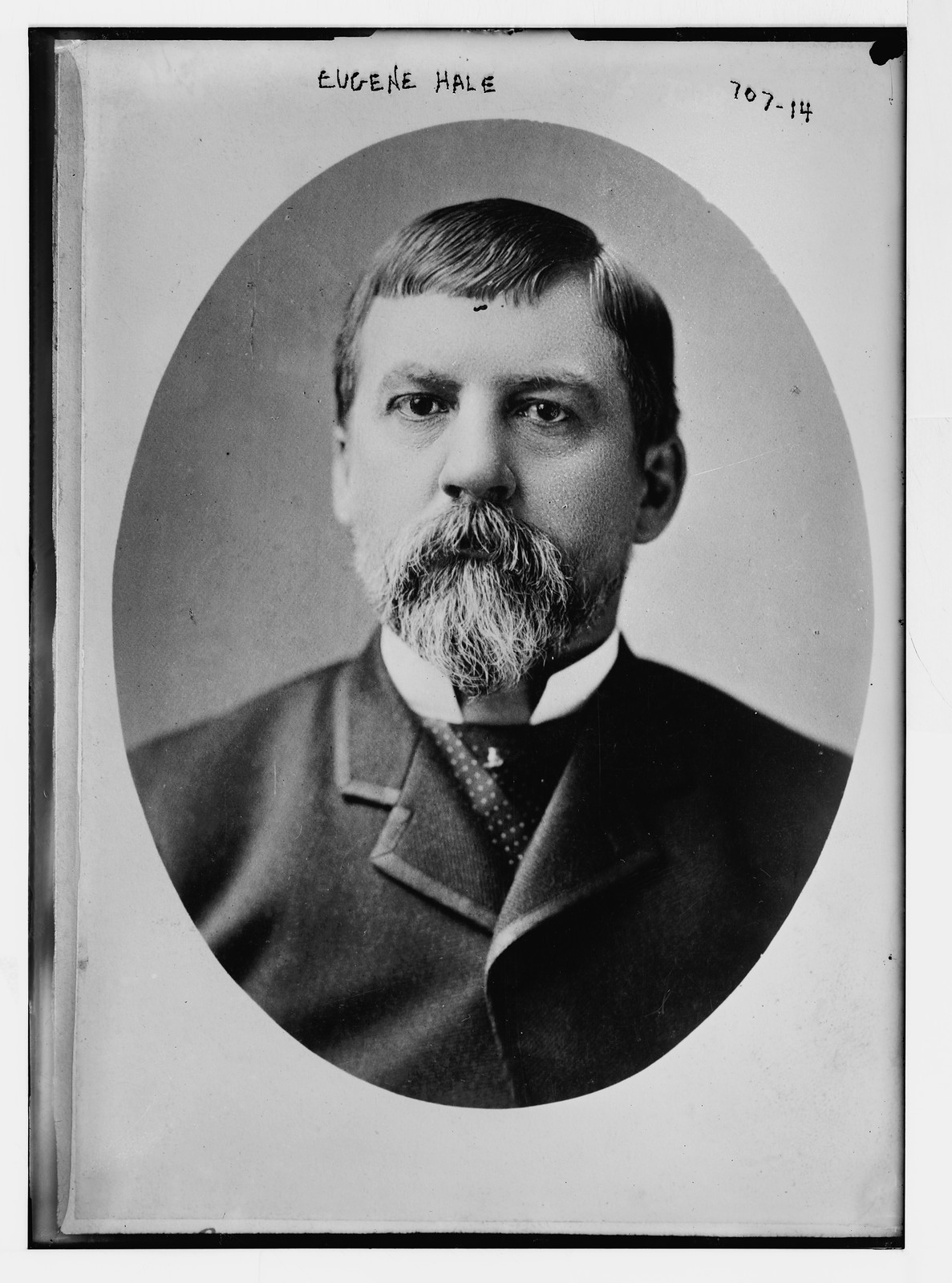 Eugene Hale, cameo portr., 12/5/08. — historic photograph