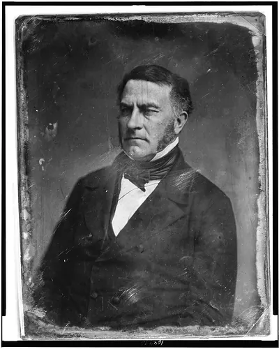 [Aaron Vanderpoel, half-length portrait, three-quarters to the left, with side whiskers]