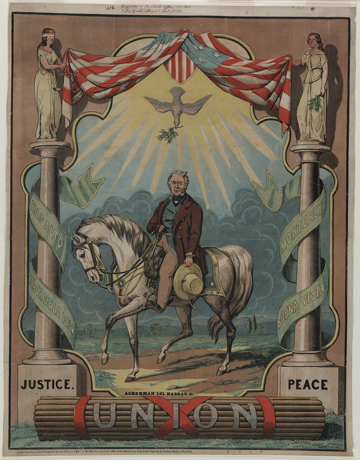 mexican american war poster — vintage poster