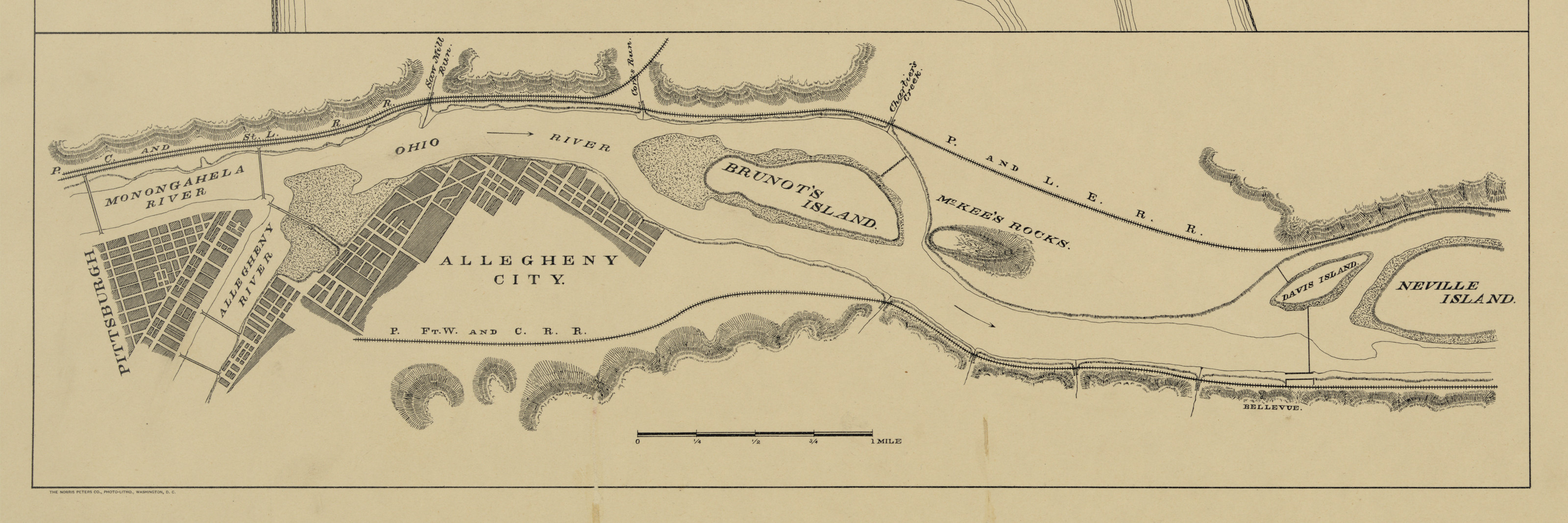 Ohio River - Davis Island dam, plate no. 1 — historic image