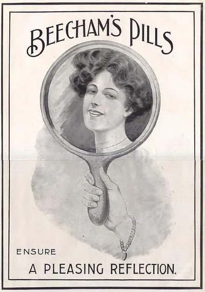 Beecham's Pills advertisement: Ensure a Pleasing Reflection