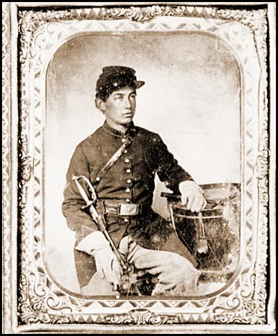 Portrait of Pvt. George Henry Graffam Company B 30th Maine Infantry. U.S.A. age 18