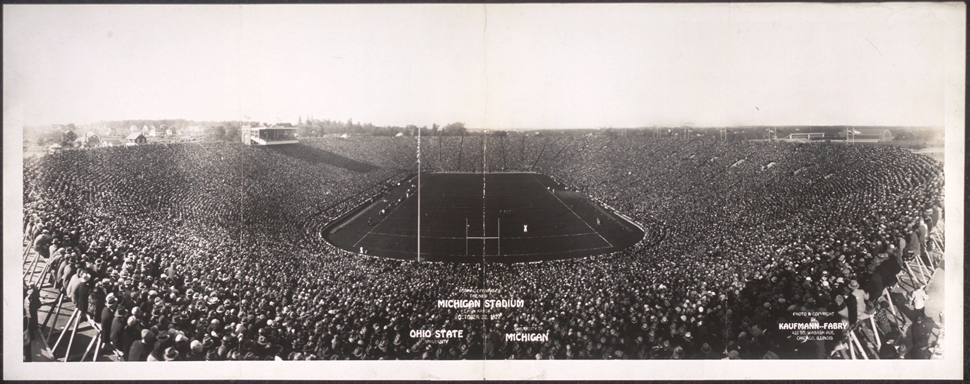 New Mich Stadium Ann Arbor, Michigan, 1927, 1927 — historic image