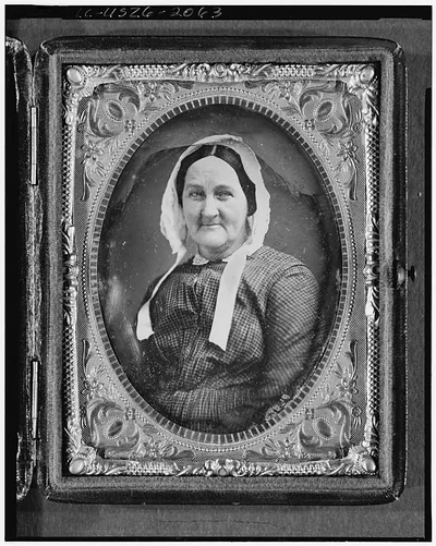 [Louisa Van Velsor Whitman, head-and-shoulders portrait of a woman, facing slightly left]