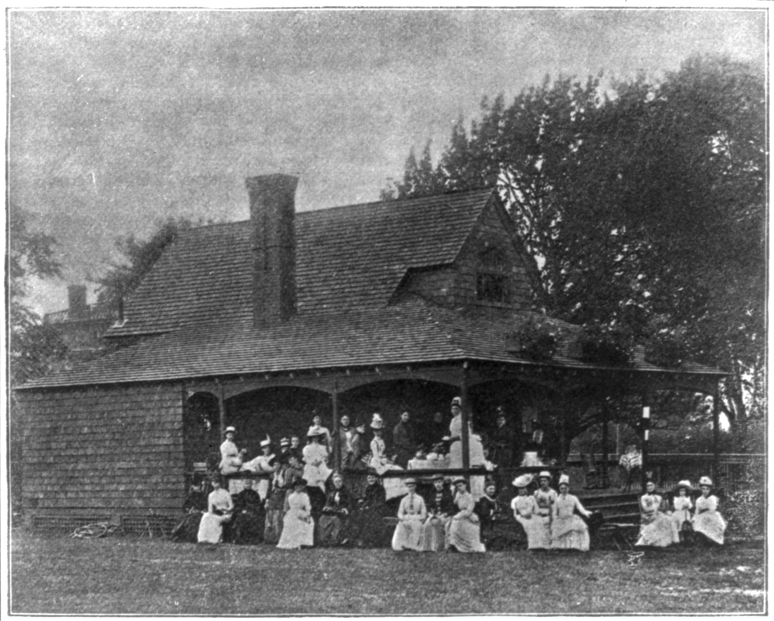[Staten Island ladies lawn tennis club], 1887 — historic print
