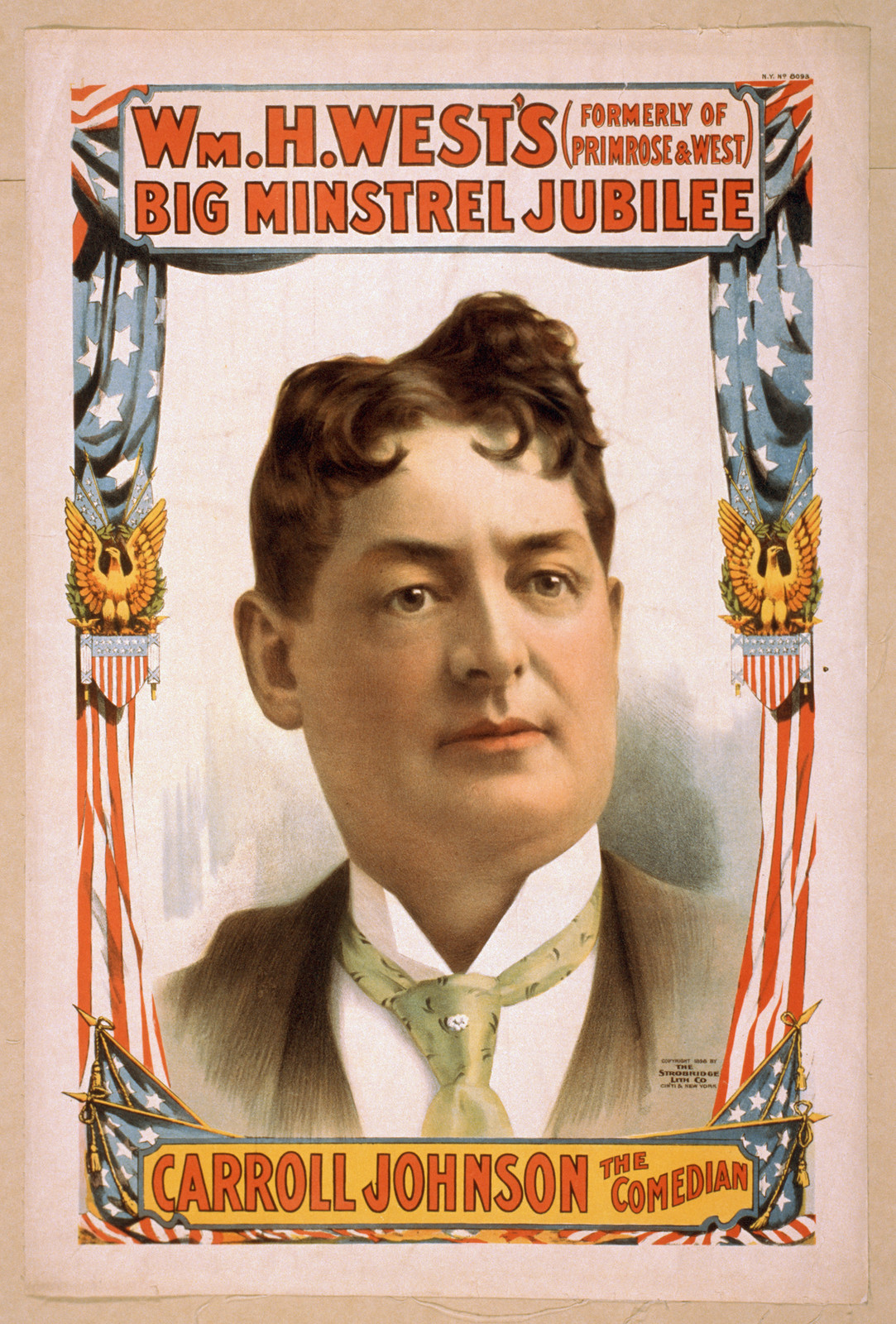 Wm. H. Wests Big Minstrel Jubilee (formerly of Primrose & West)., 1898 — vintage poster