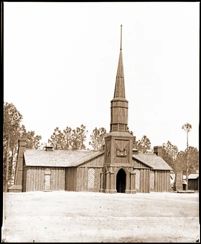 Poplar Grove Va. Log church built by the 50th New York Engineers with the engineer
