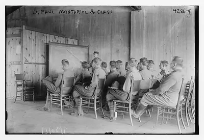 Lt. Paul Montariol & class