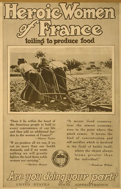 Heroic women of France toiling to produce food Are you doing your part?