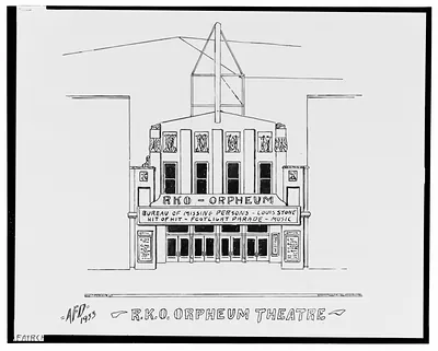 [Capitol Theatre and RKO Orpheum Theatre, State St. near North Fairchild St., Madison, Wisconsin] / AFD 1933.