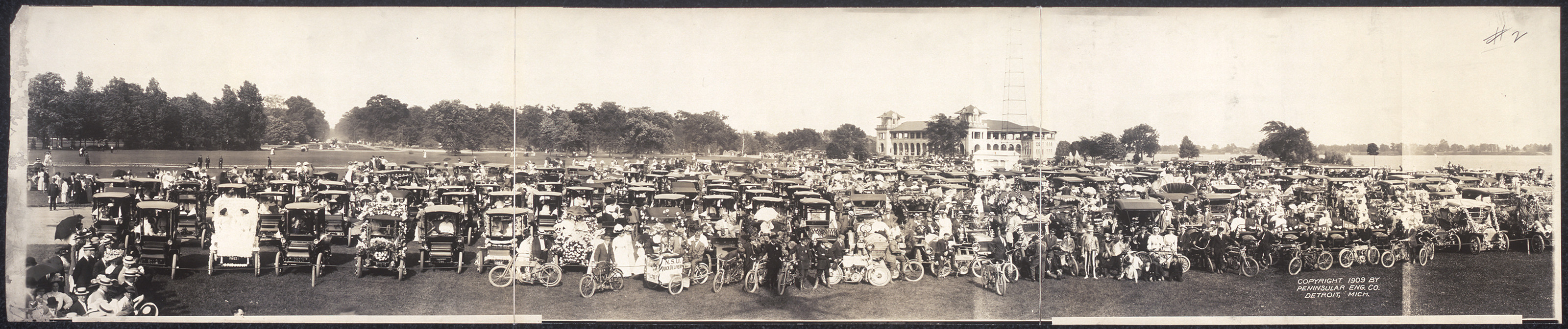 Glideen Tour Belle Isle, Michigan, 1909, 1909 — historic image