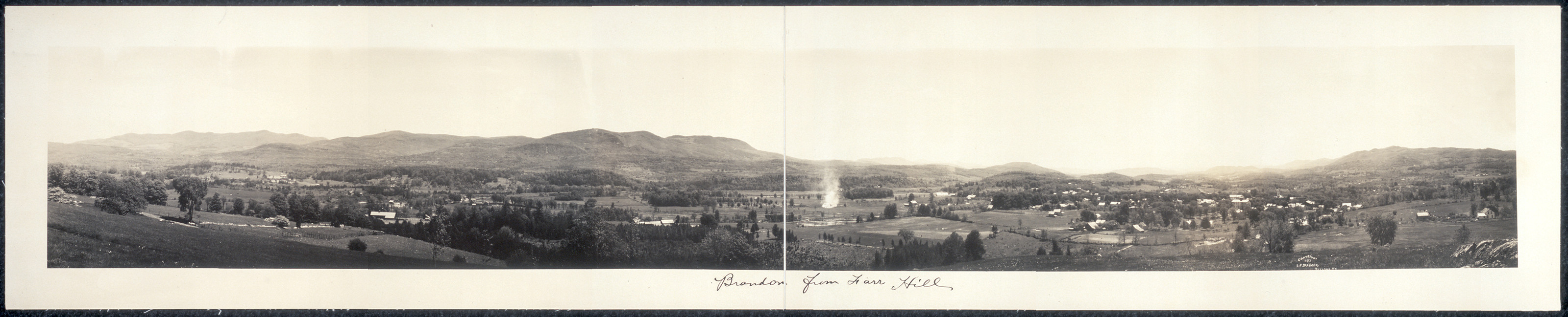 Brandon from Farr Hill, Vermont, 1913, 1913 — historic image