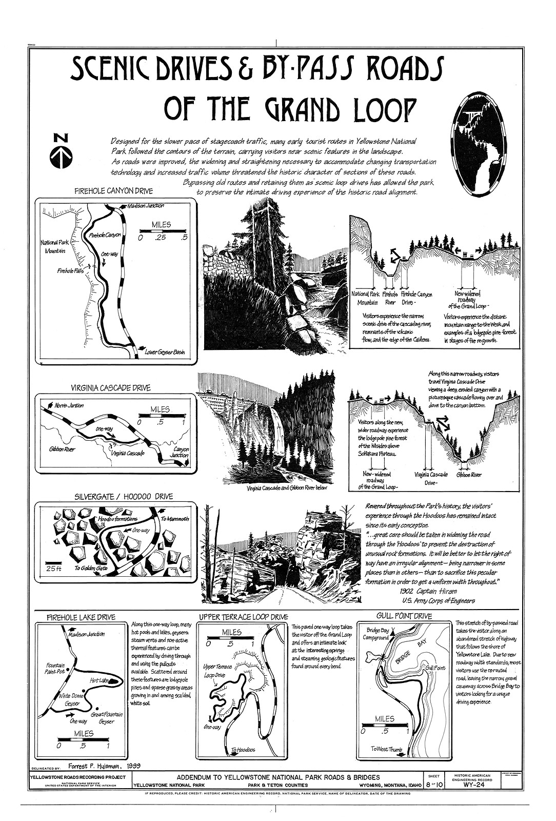 Scenic Drives & By-Pass Roads of the Grand Loop — historic image