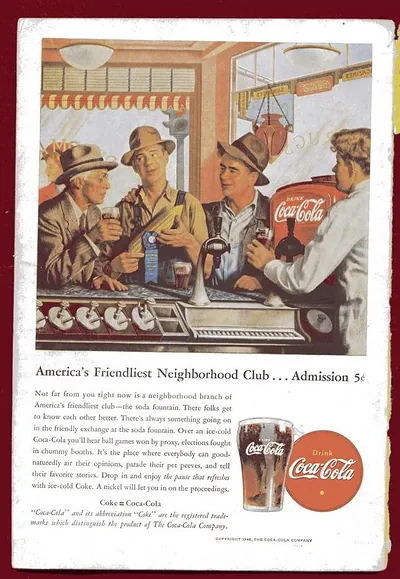 America's Friendliest Neighborhood Club, Coca-Cola advertisement