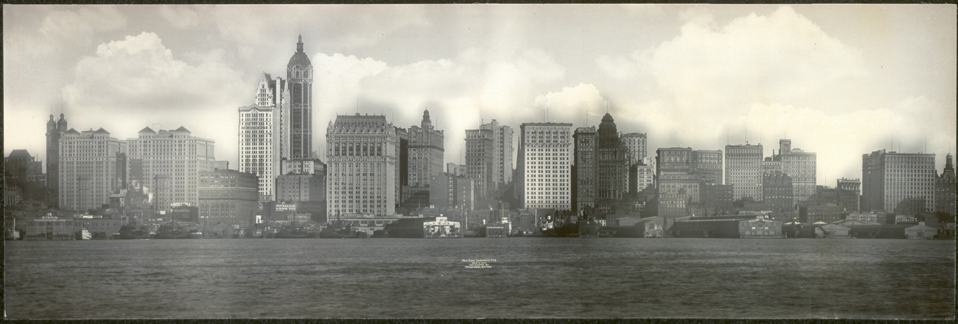 New York from Jersey City, 1908, 1908 — historic image