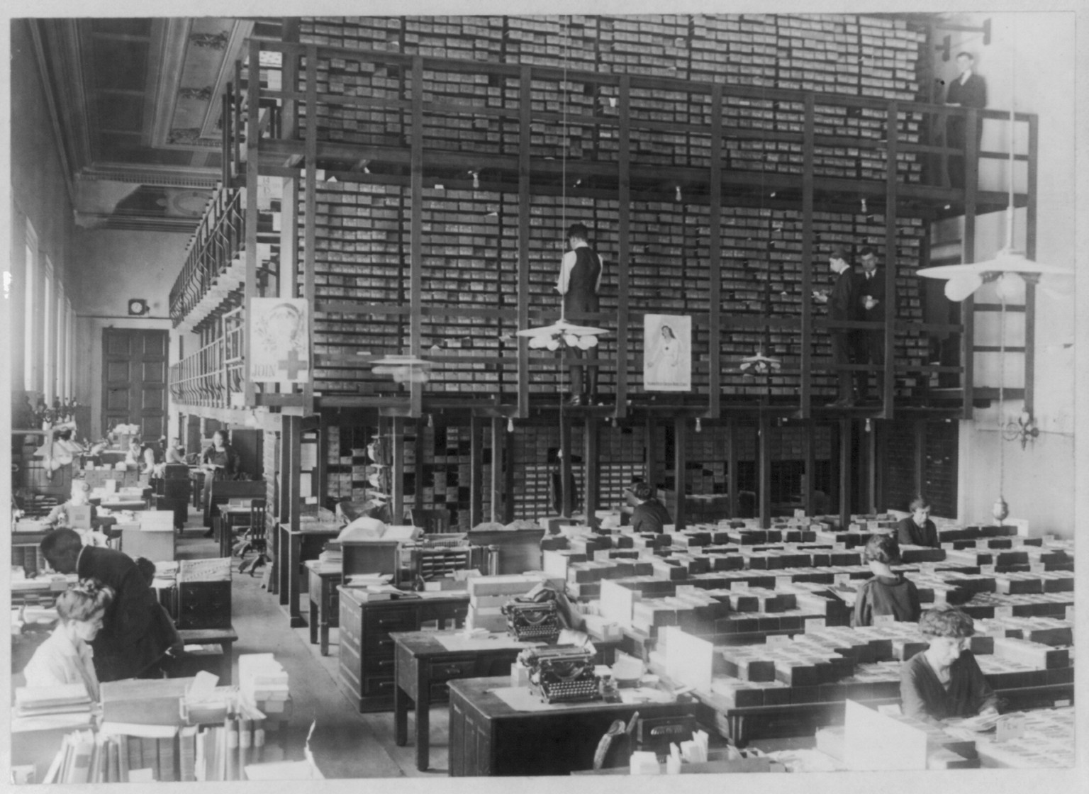 Library of Congress. Card Division. General view — historic photograph