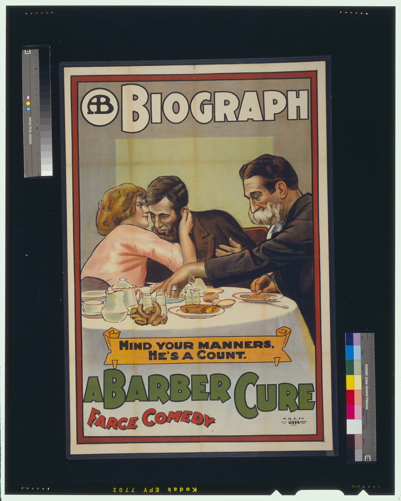 A Barber cure, Cleveland : Otis Litho. Co., [1913] (Cleveland : A.B.C. Co.) — vintage poster