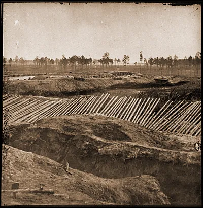 Petersburg Va. View from breastworks of Fort Sedgwick