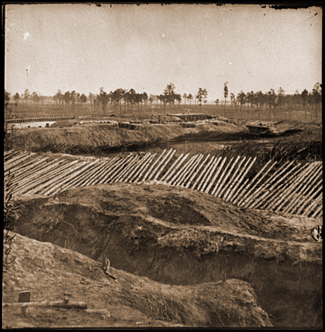 Petersburg Va. View from breastworks of Fort Sedgwick, 1865 — historic photograph