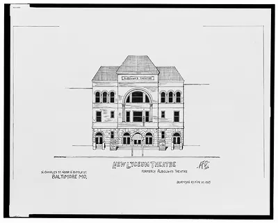 [New Lyceum Theatre (Albough's Theatre), N. Charles St. near W. Biddle St., Baltimore, Maryland] / AFD 1926.