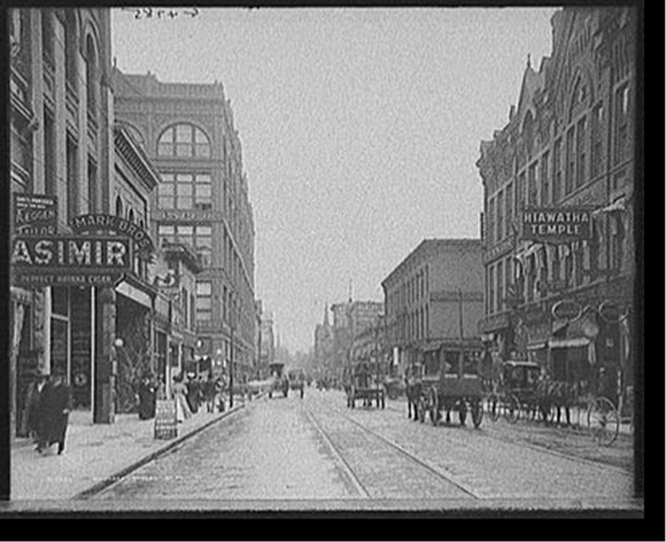Wahasha [i.e. Wabasha] Street, St. Paul, Minn., c1908. — historic photograph