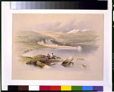 Town of Tibarias (sic) looking towards Lebanon / David Roberts, R.A.