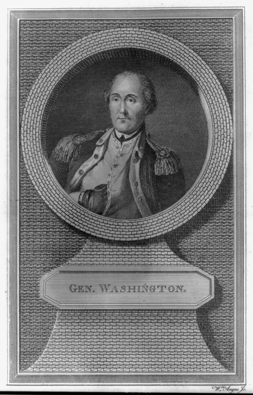 Gen. Washington / Wm. Angus sc. — antique engraving